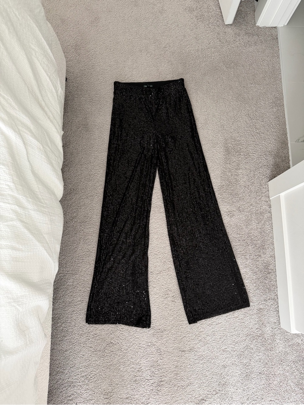 Wild Fable Black Sequin Wide-Leg Pants - Picture 2 of 4